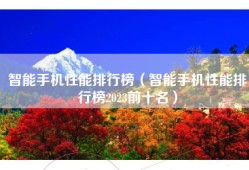 智能手机性能排行榜（智能手机性能排行榜2023前十名）