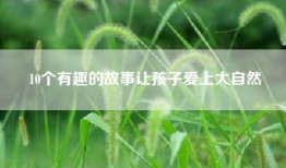 10个有趣的故事让孩子爱上大自然