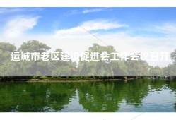 运城市老区建设促进会工作会议召开