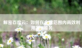 解密百度云：如何在全球范围内高效利用其AI服务