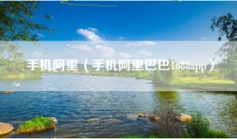 手机阿里（手机阿里巴巴1688app）