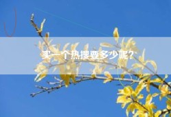 买一个热搜要多少呢？