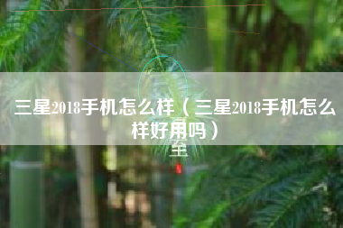 三星2018手机怎么样（三星2018手机怎么样好用吗）