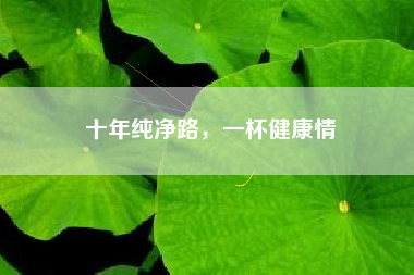 十年纯净路，一杯健康情